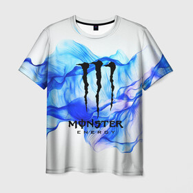 Мужская футболка 3D с принтом MONSTER ENERGY в Екатеринбурге, 100% полиэфир | прямой крой, круглый вырез горловины, длина до линии бедер | Тематика изображения на принте: adrenalin | energy monster | monster | monster energy | monstr | sport | адреналин | монстер | монстр | напиток | спорт | энергетик