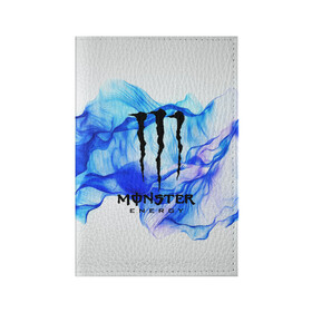 Обложка для паспорта матовая кожа с принтом MONSTER ENERGY в Екатеринбурге, натуральная матовая кожа | размер 19,3 х 13,7 см; прозрачные пластиковые крепления | adrenalin | energy monster | monster | monster energy | monstr | sport | адреналин | монстер | монстр | напиток | спорт | энергетик