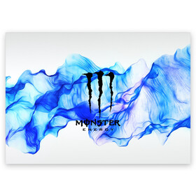 Поздравительная открытка с принтом MONSTER ENERGY в Екатеринбурге, 100% бумага | плотность бумаги 280 г/м2, матовая, на обратной стороне линовка и место для марки
 | adrenalin | energy monster | monster | monster energy | monstr | sport | адреналин | монстер | монстр | напиток | спорт | энергетик