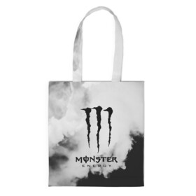 Шоппер 3D с принтом MONSTER ENERGY в Екатеринбурге, 100% полиэстер | Плотность: 200 г/м2; Размер: 34×35 см; Высота лямок: 30 см | adrenalin | energy monster | monster | monster energy | monstr | sport | адреналин | монстер | монстр | напиток | спорт | энергетик