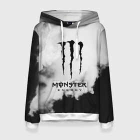 Женская толстовка 3D с принтом MONSTER ENERGY в Екатеринбурге, 100% полиэстер  | двухслойный капюшон со шнурком для регулировки, мягкие манжеты на рукавах и по низу толстовки, спереди карман-кенгуру с мягким внутренним слоем. | adrenalin | energy monster | monster | monster energy | monstr | sport | адреналин | монстер | монстр | напиток | спорт | энергетик