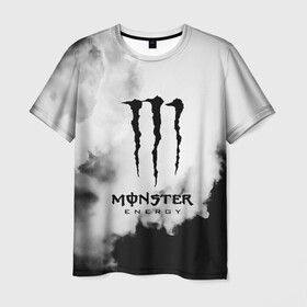 Мужская футболка 3D с принтом MONSTER ENERGY в Екатеринбурге, 100% полиэфир | прямой крой, круглый вырез горловины, длина до линии бедер | adrenalin | energy monster | monster | monster energy | monstr | sport | адреналин | монстер | монстр | напиток | спорт | энергетик