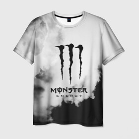 Мужская футболка 3D с принтом MONSTER ENERGY в Екатеринбурге, 100% полиэфир | прямой крой, круглый вырез горловины, длина до линии бедер | Тематика изображения на принте: adrenalin | energy monster | monster | monster energy | monstr | sport | адреналин | монстер | монстр | напиток | спорт | энергетик