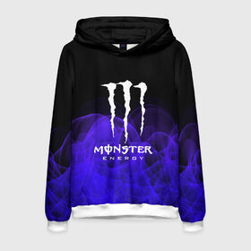 Мужская толстовка 3D с принтом MONSTER ENERGY в Екатеринбурге, 100% полиэстер | двухслойный капюшон со шнурком для регулировки, мягкие манжеты на рукавах и по низу толстовки, спереди карман-кенгуру с мягким внутренним слоем. | adrenalin | energy monster | monster | monster energy | monstr | sport | адреналин | монстер | монстр | напиток | спорт | энергетик