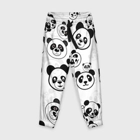 Детские брюки 3D с принтом Панды в Екатеринбурге, 100% полиэстер | манжеты по низу, эластичный пояс регулируется шнурком, по бокам два кармана без застежек, внутренняя часть кармана из мелкой сетки | арт | животное | животные | зверь | картинка | коала | медведь | мишка | настроение | пальма | панда | панды | рисунок | текстура