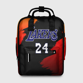 Женский рюкзак 3D с принтом Los Angeles Lakers / Kobe Brya в Екатеринбурге, 100% полиэстер | лямки с регулируемой длиной, сверху ручки, чтобы рюкзак нести как сумку. Основное отделение закрывается на молнию, как и внешний карман. Внутри два дополнительных кармана, один из которых закрывается на молнию. По бокам два дополнительных кармашка, куда поместится маленькая бутылочка
 | 24 | kobe | kobe bean bryant | lakers | los angeles | американский баскетболист | баскетбол | баскетболист | коби | коби бин брайант | лейкерс | лос анджелес | нью йорк