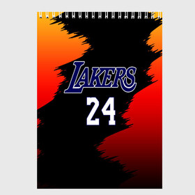 Скетчбук с принтом Los Angeles Lakers / Kobe Brya в Екатеринбурге, 100% бумага
 | 48 листов, плотность листов — 100 г/м2, плотность картонной обложки — 250 г/м2. Листы скреплены сверху удобной пружинной спиралью | Тематика изображения на принте: 24 | kobe | kobe bean bryant | lakers | los angeles | американский баскетболист | баскетбол | баскетболист | коби | коби бин брайант | лейкерс | лос анджелес | нью йорк