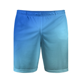 Мужские шорты спортивные с принтом blue в Екатеринбурге,  |  | gradient | summer | textures | tie dye | абстракт | градиент | лето | море | небо | переход | радуга | синяя | тай дай | текстура | текстуры | хиппи | цвета