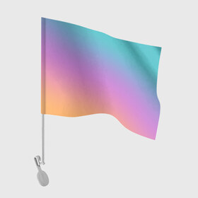Флаг для автомобиля с принтом градиент в Екатеринбурге, 100% полиэстер | Размер: 30*21 см | gradient | summer | textures | tie dye | абстракт | градиент | лето | переход | радуга | тай дай | текстура | текстуры | хиппи | цвета