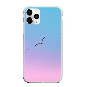 Чехол для iPhone 11 Pro матовый с принтом чайки птицы полет градиент в Екатеринбурге, Силикон |  | градиент | закат | минимализм | небо | полет | природа | просто | птицы | рассвет | чайки