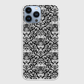 Чехол для iPhone 13 Pro Max с принтом Imperialistic pattern в Екатеринбурге,  |  | gray | imperial | pattern | retro | арт | вышивка | гжель | девушкам | декор | империя | королева | кружево | лебеди | орнамент | птицы | резьба | ретро | серебро | серебряный | серый | сказочные | текстура | узор