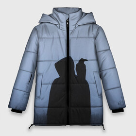 Женская зимняя куртка 3D с принтом Силуэт ворон капюшон ночь в Екатеринбурге, верх — 100% полиэстер; подкладка — 100% полиэстер; утеплитель — 100% полиэстер | длина ниже бедра, силуэт Оверсайз. Есть воротник-стойка, отстегивающийся капюшон и ветрозащитная планка. 

Боковые карманы с листочкой на кнопках и внутренний карман на молнии | вечер | ворон | дьявол | капюшон | монстр | мрачно | ночь | птица | путник | силуэт | символ | сумерки | хэллоуин