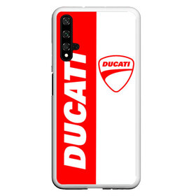 Чехол для Honor 20 с принтом DUCATI [4] в Екатеринбурге, Силикон | Область печати: задняя сторона чехла, без боковых панелей | Тематика изображения на принте: ducati | moto | дукати | мото | мотоцикл