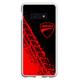 Чехол для Samsung S10E с принтом DUCATI [3] в Екатеринбурге, Силикон | Область печати: задняя сторона чехла, без боковых панелей | Тематика изображения на принте: ducati | moto | дукати | мото | мотоцикл