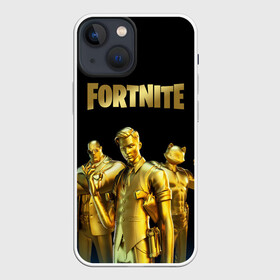 Чехол для iPhone 13 mini с принтом FORTNITE GOLD SQUAD в Екатеринбурге,  |  | Тематика изображения на принте: 2 часть | 3 season | 3 сезон | fortnite | gold | midas | squad | мидас | фортнайт