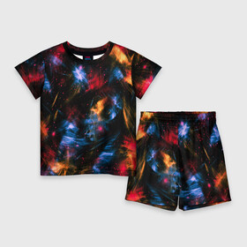 Детский костюм с шортами 3D с принтом КОСМИЧЕСКИЕ ВОЛНЫ в Екатеринбурге,  |  | colors | galaxy | paints | space | star
nebula | texture | абстракция | брызги | вселенная | галактика | звезда | звезды | космический | краски | планеты | текстуры