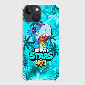 Чехол для iPhone 13 mini с принтом BRAWL STARS LEON SHARK в Екатеринбурге,  |  | bibi | brawl stars | coach mike | crow | gale | leon | leon shark | max | mecha crow | mortis | mr.p | nani | phoenix | sally leon | sandy | spike | sprout | tara | virus 8 bit | werewolf | ворон | оборотень