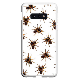 Чехол для Samsung S10E с принтом В пауках в Екатеринбурге, Силикон | Область печати: задняя сторона чехла, без боковых панелей | pattern | spider | джунгли | дикие | животные | жуки | звери | лапы | мерзкие | монстр | насекомые | паттерн | паук | пауки | паутина | паучок | птицеед | страшный | существа | тараканы | тарантул | тропики