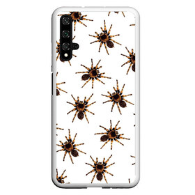 Чехол для Honor 20 с принтом В пауках в Екатеринбурге, Силикон | Область печати: задняя сторона чехла, без боковых панелей | pattern | spider | джунгли | дикие | животные | жуки | звери | лапы | мерзкие | монстр | насекомые | паттерн | паук | пауки | паутина | паучок | птицеед | страшный | существа | тараканы | тарантул | тропики