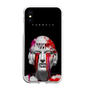 Чехол для iPhone XS Max матовый с принтом Вандалы арт в Екатеринбурге, Силикон | Область печати: задняя сторона чехла, без боковых панелей | вандалы | графитти | граффити | греческое | краски | крутой принт | молодежное | панк | статуя
