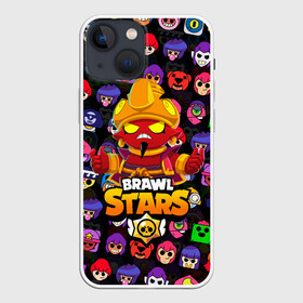 Чехол для iPhone 13 mini с принтом BRAWL STARS EVIL GENE | ДЖИН в Екатеринбурге,  |  | bibi | brawl stars | coach mike | crow | evil gene | gale | gene | leon | leon shark | max | mecha crow | mortis | mr.p | nani | phoenix | sally leon | sandy | spike | sprout | tara | virus 8 bit | werewolf | ворон | джин | оборотень