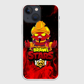 Чехол для iPhone 13 mini с принтом BRAWL STARS EVIL GENE | ДЖИН в Екатеринбурге,  |  | bibi | brawl stars | coach mike | crow | evil gene | gale | gene | leon | leon shark | max | mecha crow | mortis | mr.p | nani | phoenix | sally leon | sandy | spike | sprout | tara | virus 8 bit | werewolf | ворон | джин | оборотень