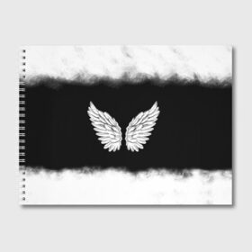 Альбом для рисования с принтом Im an angel в Екатеринбурге, 100% бумага
 | матовая бумага, плотность 200 мг. | angel | birds | fly | wings | ангел | бабочка | богиня | воздушный | демон | дым | космос | крылья | лебедь | летать | летучий | милые | мифические | небесный | небо | облако | пегас | перья | прикольные | птица | рай