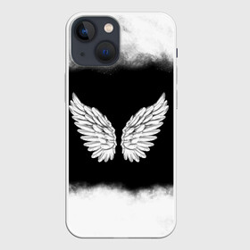 Чехол для iPhone 13 mini с принтом Im an angel в Екатеринбурге,  |  | angel | birds | fly | wings | ангел | бабочка | богиня | воздушный | демон | дым | космос | крылья | лебедь | летать | летучий | милые | мифические | небесный | небо | облако | пегас | перья | прикольные | птица | рай