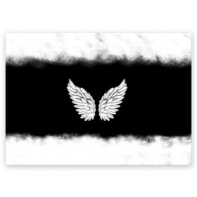 Поздравительная открытка с принтом Im an angel в Екатеринбурге, 100% бумага | плотность бумаги 280 г/м2, матовая, на обратной стороне линовка и место для марки
 | angel | birds | fly | wings | ангел | бабочка | богиня | воздушный | демон | дым | космос | крылья | лебедь | летать | летучий | милые | мифические | небесный | небо | облако | пегас | перья | прикольные | птица | рай
