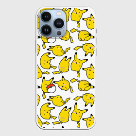 Чехол для iPhone 13 Pro Max с принтом Пикачу в Екатеринбурге,  |  | doodling | pikachu | pokemon | textures | дудлинг | желтый покемон | пика пика | пикачу | покемон | покемоны | стикербомбинг | текстуры | фон