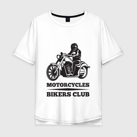 Мужская футболка хлопок Oversize с принтом Biker (Z) в Екатеринбурге, 100% хлопок | свободный крой, круглый ворот, “спинка” длиннее передней части | 2020 | auto | bike | enduro | ktm | moto | motorcycle | rider | sport | авто | автомобиль | автомобильные | байк | бренд | ктм | марка | машины | мото | мотоциклы | спорт