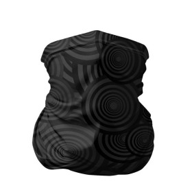 Бандана-труба 3D с принтом Круги черный узор геометрия в Екатеринбурге, 100% полиэстер, ткань с особыми свойствами — Activecool | плотность 150‒180 г/м2; хорошо тянется, но сохраняет форму | геометрия | круги | мрачный | обычный | повседневность | простой | серый | темные | узор | черный