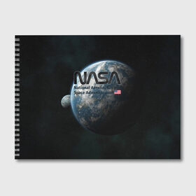 Альбом для рисования с принтом NASA в Екатеринбурге, 100% бумага
 | матовая бумага, плотность 200 мг. | alien | elon | mask | musk | nasa | space x | star | ufo | америка | американский | астронавт | гуманоид | звезды | земля | зона 51 | илон | инопланетянин | космонавт | космос | луна | марс | маск | наса | нло | планета | пришелец
