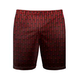 Мужские шорты спортивные с принтом текстура красный градиент в Екатеринбурге,  |  | Тематика изображения на принте: геометрия | градиент | красный | линии | поверхность | простота | симметрия | текстура | точки | черный