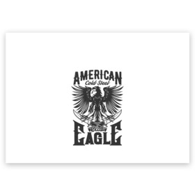 Поздравительная открытка с принтом Американский орел (Z) в Екатеринбурге, 100% бумага | плотность бумаги 280 г/м2, матовая, на обратной стороне линовка и место для марки
 | aa | american | the united states of america | usa | аа | америка | американский орел | герб | орел | соединённые штаты америки | сша
