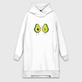 Платье-худи хлопок с принтом Авокадо Дружба в Екатеринбурге,  |  | avocado | cute | fruits | kawaii | like | loveis | авокадо | азия | влюбленным | груша | детские | дружба | еда | каваи | кокос | любовь | мемы | милые | няшные | овощи | орех | парные | прикольные | рисунок | смешные | тропики