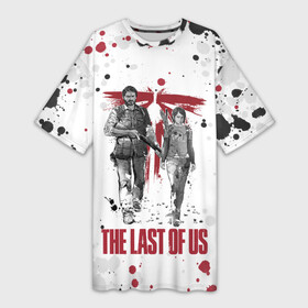 Платье-футболка 3D с принтом The Last of Us в Екатеринбурге,  |  | ashley | baker | cicada | ellie | joel | johnson | last | miller | of | the | troy | us | бейкер | вилльямс | джонсон | джоэл | из | миллер | нас | одни | последние | трой | цикада | элли | эшли