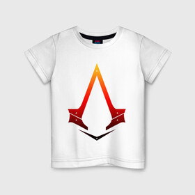 Детская футболка хлопок с принтом Assassins Creed в Екатеринбурге, 100% хлопок | круглый вырез горловины, полуприлегающий силуэт, длина до линии бедер | Тематика изображения на принте: cinematic | gameplay | pc | ps4 | trailer | ubisoft | valhalla | прохождение
