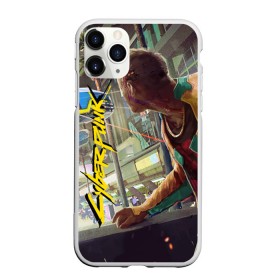 Чехол для iPhone 11 Pro Max матовый с принтом Cyberpunk 2077 city в Екатеринбурге, Силикон |  | Тематика изображения на принте: 