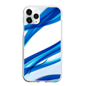 Чехол для iPhone 11 Pro Max матовый с принтом STRIPES BLUE в Екатеринбурге, Силикон |  | Тематика изображения на принте: abstract | abstraction | geometry | line | pattern | psy | абстрактный | абстракция | геометрия | краски | кубики | линии | неоновые | неоновый | психоделика | текстура