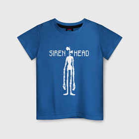 Детская футболка хлопок с принтом Siren Head в Екатеринбурге, 100% хлопок | круглый вырез горловины, полуприлегающий силуэт, длина до линии бедер | game | scp | siren head | игра | монстр | персонаж | пиксель арт | сирена | сиреноголовый | чудовище