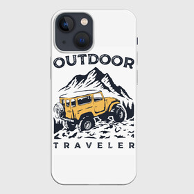 Чехол для iPhone 13 mini с принтом Путешественник | Outdoor (Z) в Екатеринбурге,  |  | 4на4 | auto | baja | jeep | offroad | trofi | авто | автомобиль | ам | баха | бездорожье | внедорожник | джип | джипинг | джиппинг | машина | машины | оффроад | полный привод