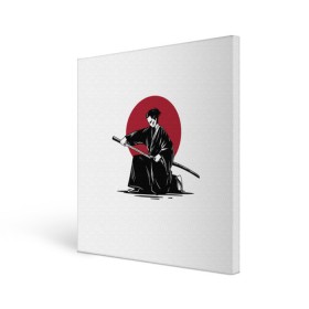 Холст квадратный с принтом Японский самурай (Z) в Екатеринбурге, 100% ПВХ |  | japan | ninja | samurai | асихара но накацукуни | буке | воин | вояк | государство япония | мононофу | мститель | мушя | ниндзя | ниппон | нихон | ооясимагуни | сабурай | самурай | слуга | солдат