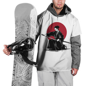 Накидка на куртку 3D с принтом Японский самурай (Z) в Екатеринбурге, 100% полиэстер |  | japan | ninja | samurai | асихара но накацукуни | буке | воин | вояк | государство япония | мононофу | мститель | мушя | ниндзя | ниппон | нихон | ооясимагуни | сабурай | самурай | слуга | солдат