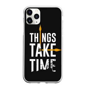 Чехол для iPhone 11 Pro Max матовый с принтом Всё требует времени (Z) в Екатеринбурге, Силикон |  | text | time | время | другу | мем | надпись | подарок | прикол | прикольная | смысл | со смыслом | статус | текст | цитата | цитаты