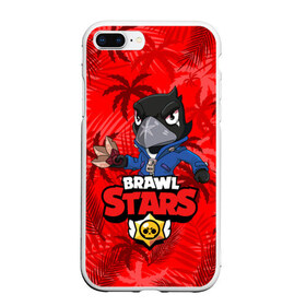 Чехол для iPhone 7Plus/8 Plus матовый с принтом BRAWL STARS CROW ВОРОН в Екатеринбурге, Силикон | Область печати: задняя сторона чехла, без боковых панелей | bibi | brawl stars | coach mike | crow | evil gene | gale | gene | leon | leon shark | max | mecha crow | mortis | mr.p | nani | phoenix | sally leon | sandy | spike | sprout | surge | tara | virus 8 bit | werewolf | волна | ворон | джин | л