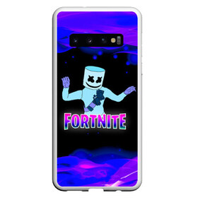 Чехол для Samsung Galaxy S10 с принтом Fortnite Marshmallow в Екатеринбурге, Силикон | Область печати: задняя сторона чехла, без боковых панелей | Тематика изображения на принте: epic | fortnite | marshmallow | marshmello | битва | герои | градиент | детские | джокер | диджей | игра | игроман | карась | компьютерные | лого | логотипигры | маршмеллоу | маска | музыка | огонь | онлайн | персонажи