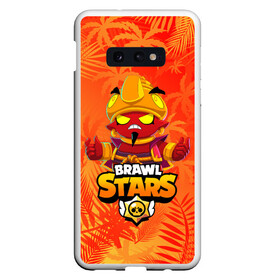 Чехол для Samsung S10E с принтом BRAWL STARS EVIL GENE ДЖИН в Екатеринбурге, Силикон | Область печати: задняя сторона чехла, без боковых панелей | bibi | brawl stars | coach mike | crow | evil gene | gale | gene | leon | leon shark | max | mecha crow | mortis | mr.p | nani | phoenix | sally leon | sandy | spike | sprout | surge | tara | virus 8 bit | werewolf | волна | ворон | джин | л