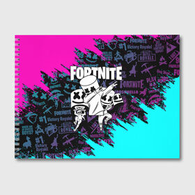 Альбом для рисования с принтом FORTNITE x MARSHMELLO в Екатеринбурге, 100% бумага
 | матовая бумага, плотность 200 мг. | deadmau5 | fortnite | fortnite 2 | fortnite x маршмелло | ikonik | marshmello | ninja | ninja streamer | raven | travis scott | ворон | иконик | ниндзя | пили | рейвен | трэвис скотт | фортнайт