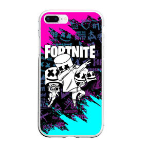 Чехол для iPhone 7Plus/8 Plus матовый с принтом FORTNITE x MARSHMELLO в Екатеринбурге, Силикон | Область печати: задняя сторона чехла, без боковых панелей | deadmau5 | fortnite | fortnite 2 | fortnite x маршмелло | ikonik | marshmello | ninja | ninja streamer | raven | travis scott | ворон | иконик | ниндзя | пили | рейвен | трэвис скотт | фортнайт